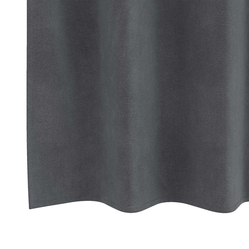 Tende 2 pz Grigio Chiaro 140 x 140 cm Velluto