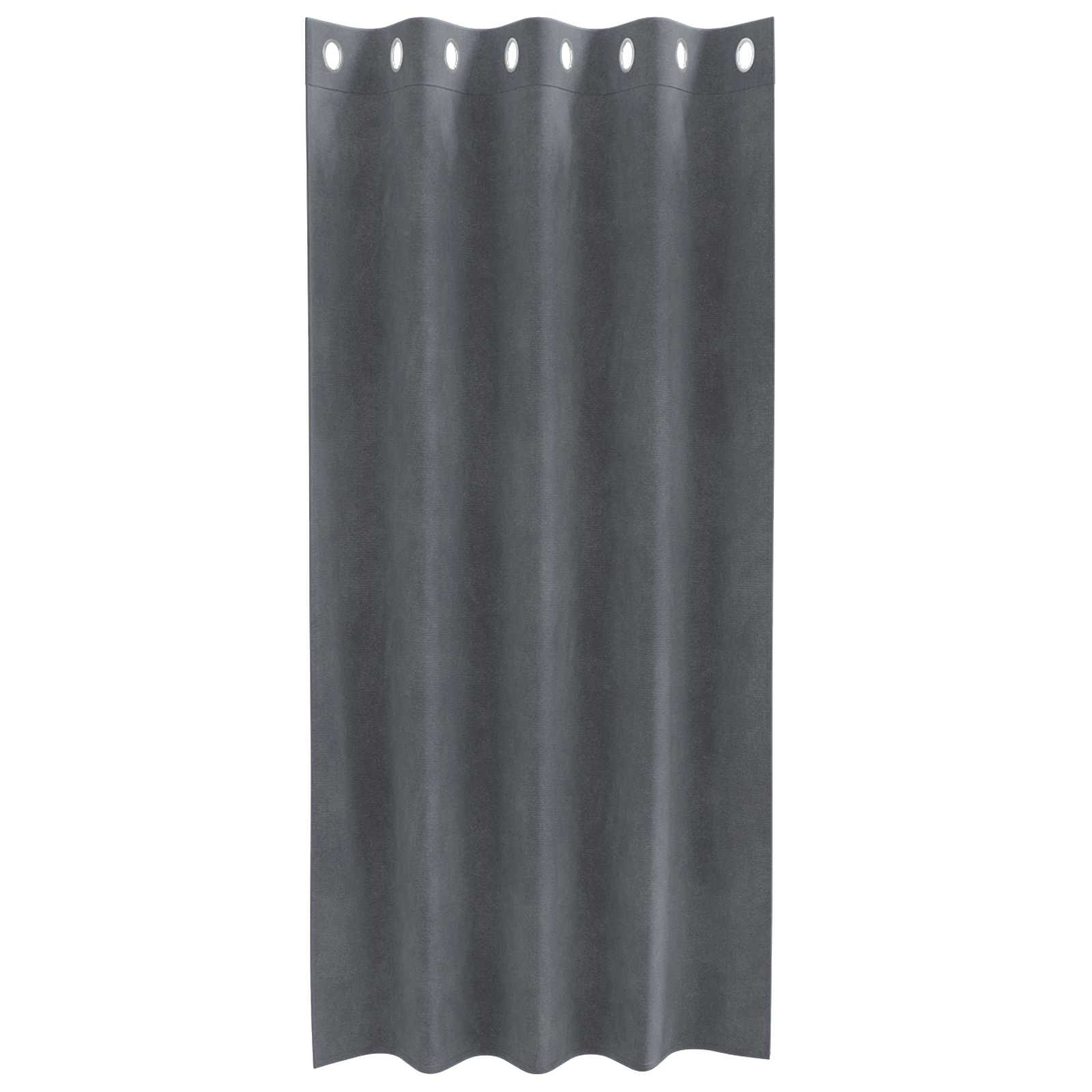 Tende 2 pz Grigio Chiaro 140 x 175 cm Velluto