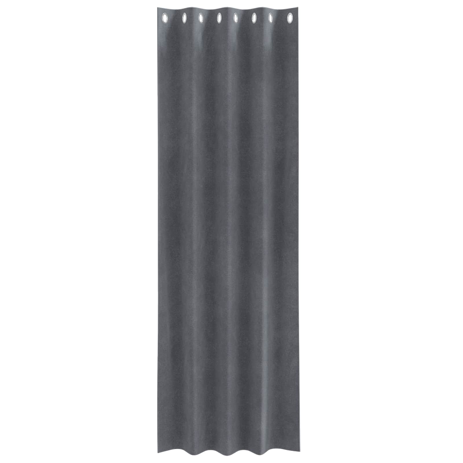 Tende 2 pz Grigio Chiaro 140 x 225 cm Velluto