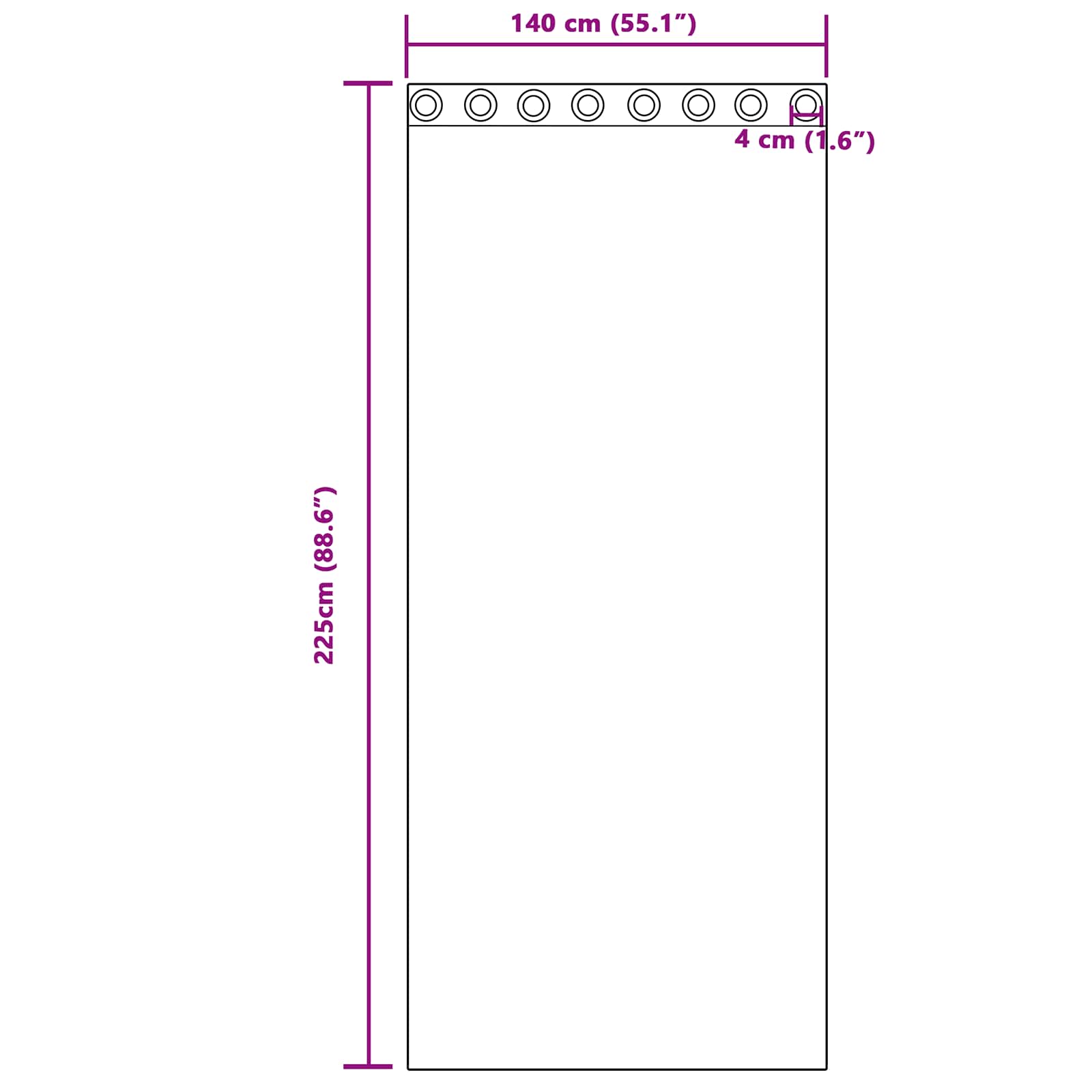 Tende 2 pz Grigio Chiaro 140 x 225 cm Velluto