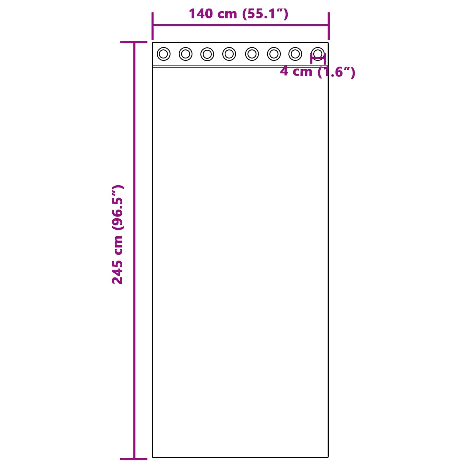 Tende 2 pz Grigio Chiaro 140 x 245 cm Velluto