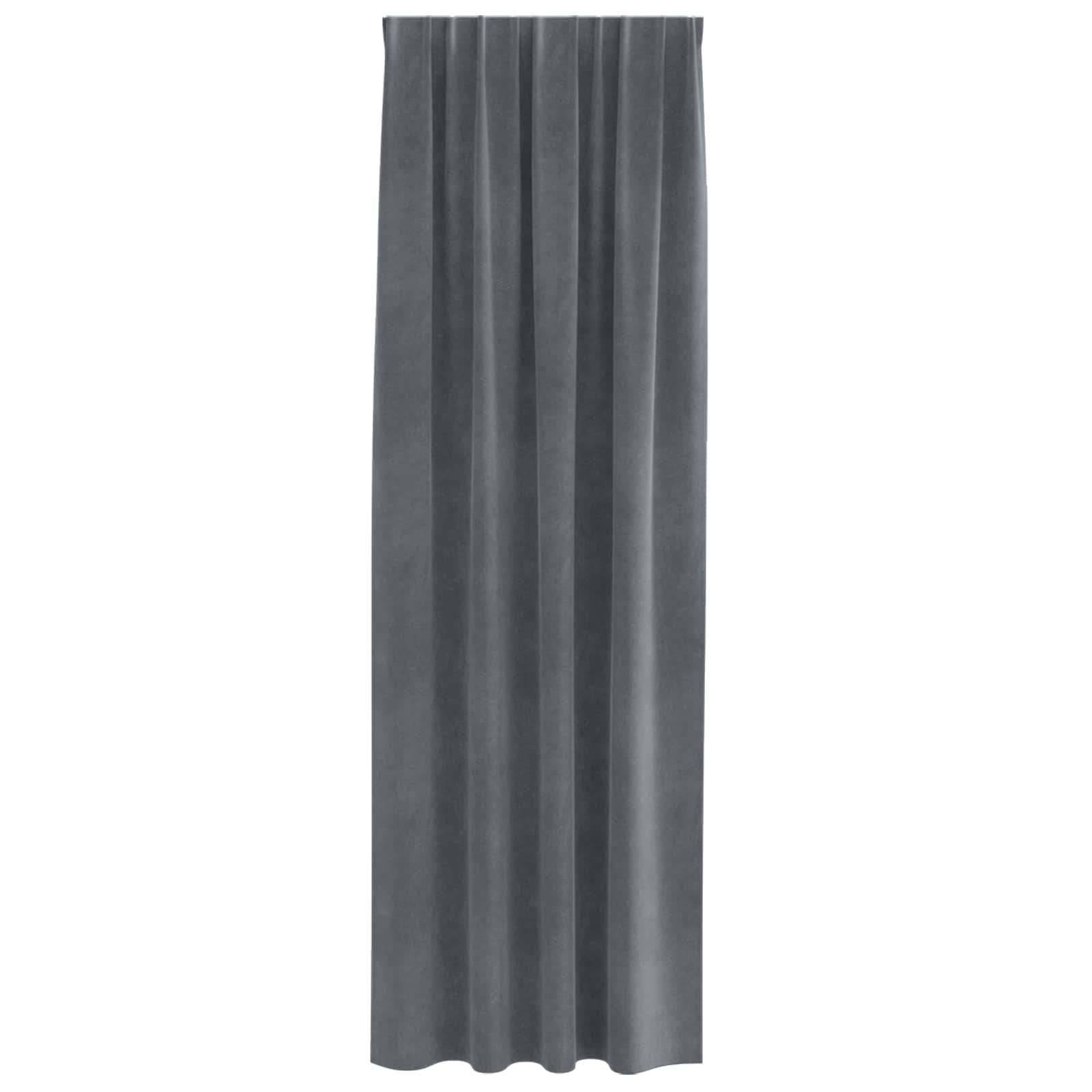 Tende 2 pz Grigio Chiaro 140 x 225 cm Velluto