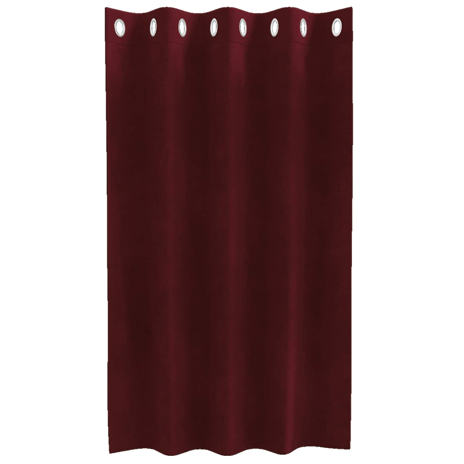 Tende 2 pz Rosso Vino 140 x 140 cm Velluto