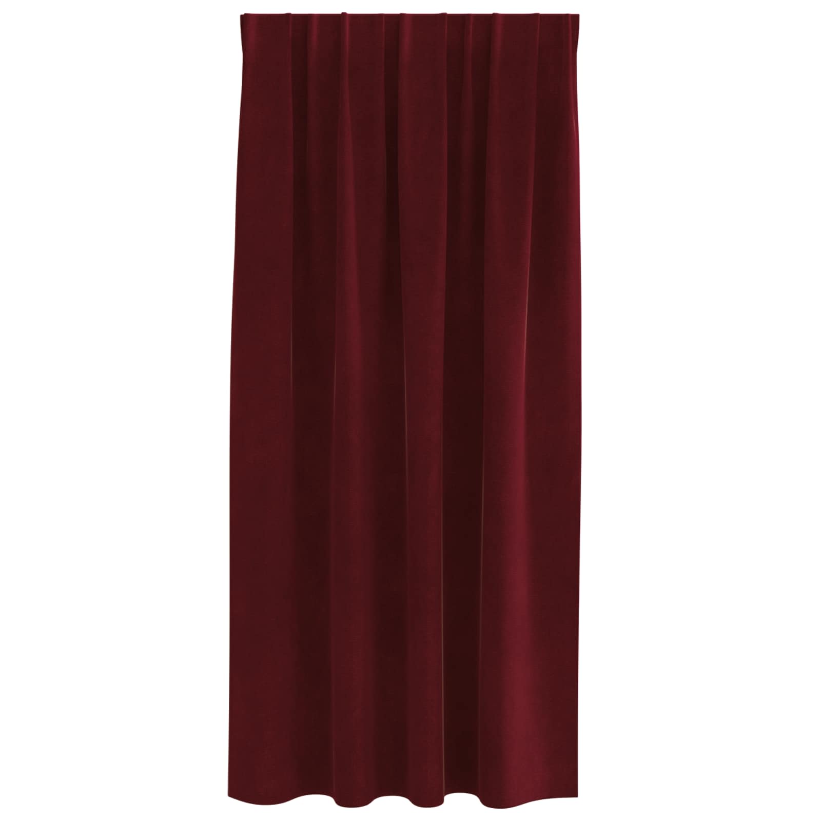 Tende 2 pz Rosso Vino 140 x 175 cm Velluto