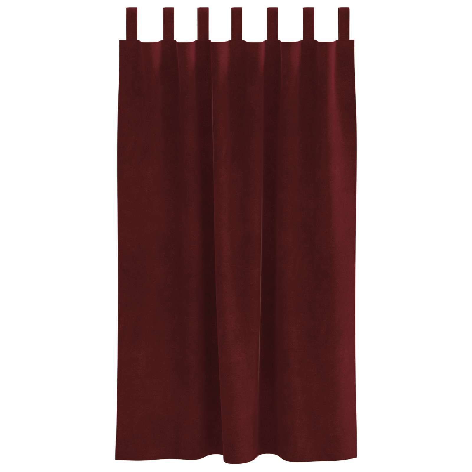 Tende 2 pz Rosso Vino 140 x 175 cm Velluto