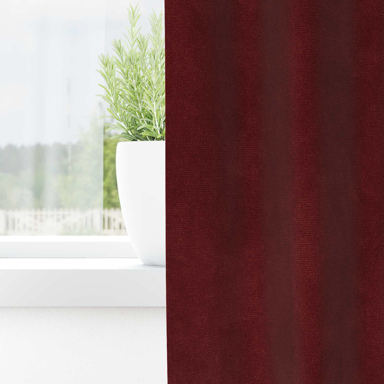 Tende 2 pz Rosso Vino 140 x 245 cm Velluto