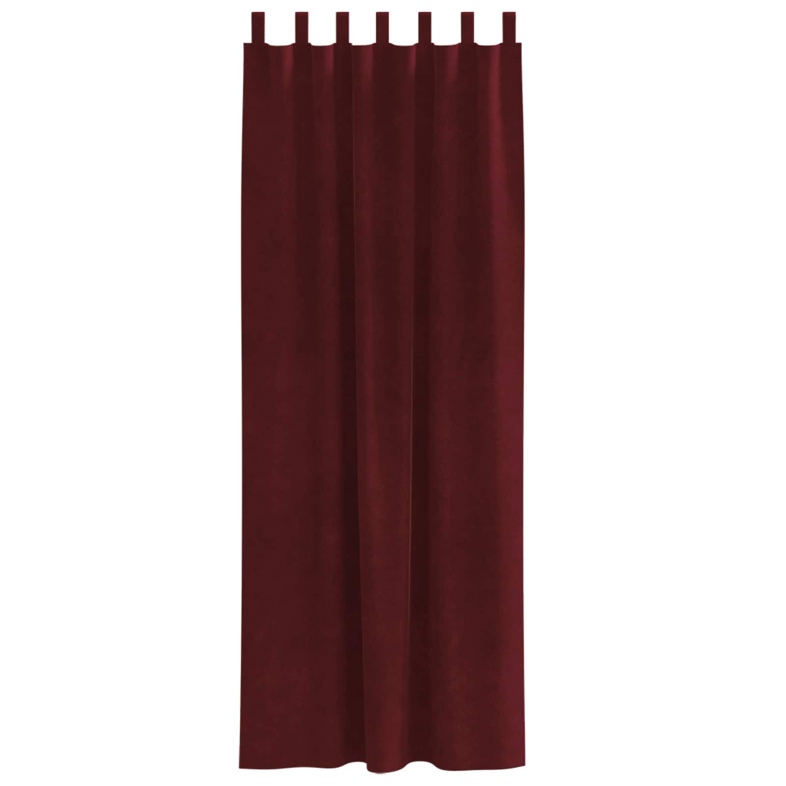 Tende 2 pz Rosso Vino 140 x 245 cm Velluto