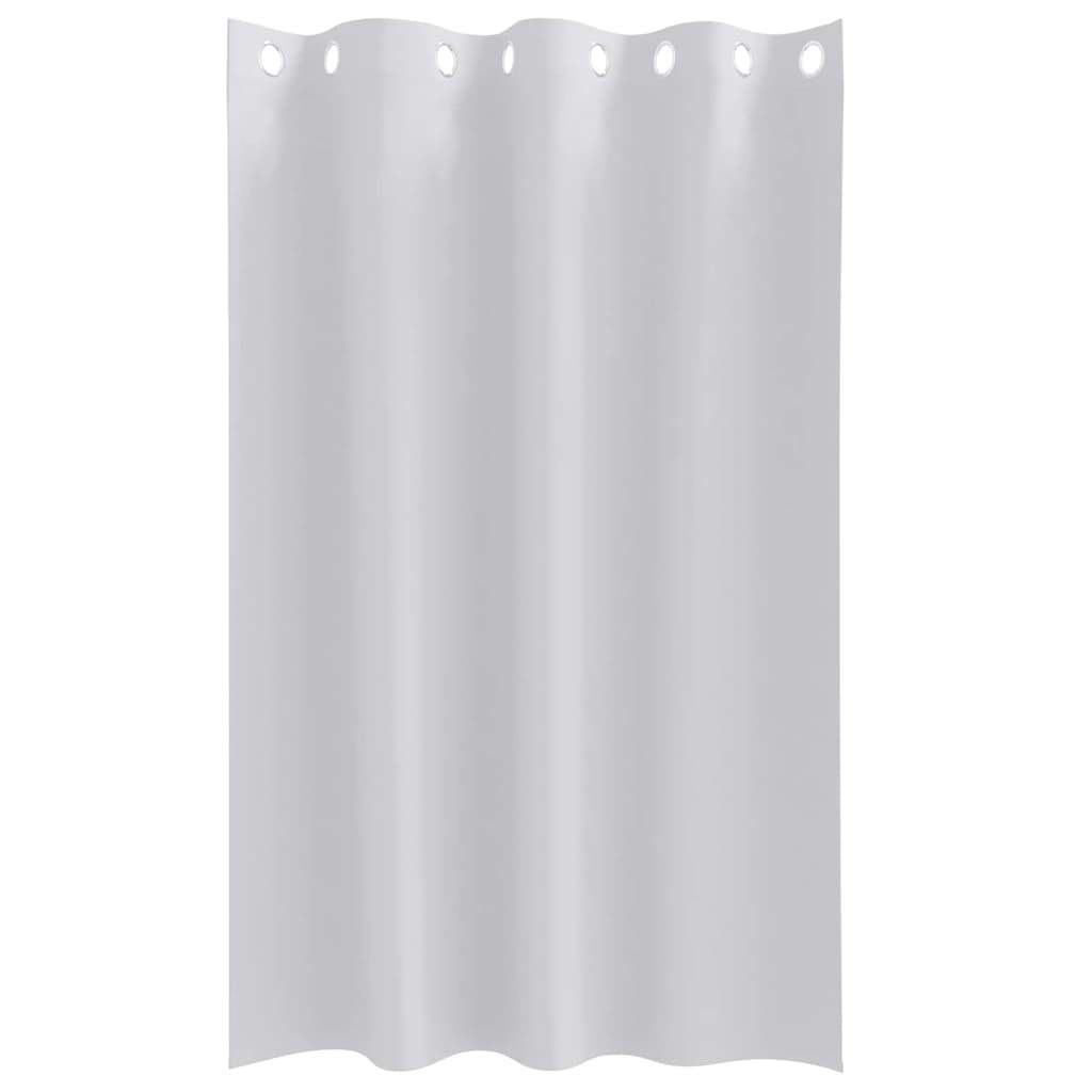 Tende Blackout con Anelli 2 pz Grigio Chiaro 175 x 140 cm