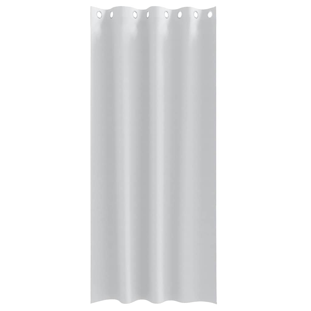 Tende Blackout con Anelli 2 pz Grigio Chiaro 245 x 140 cm