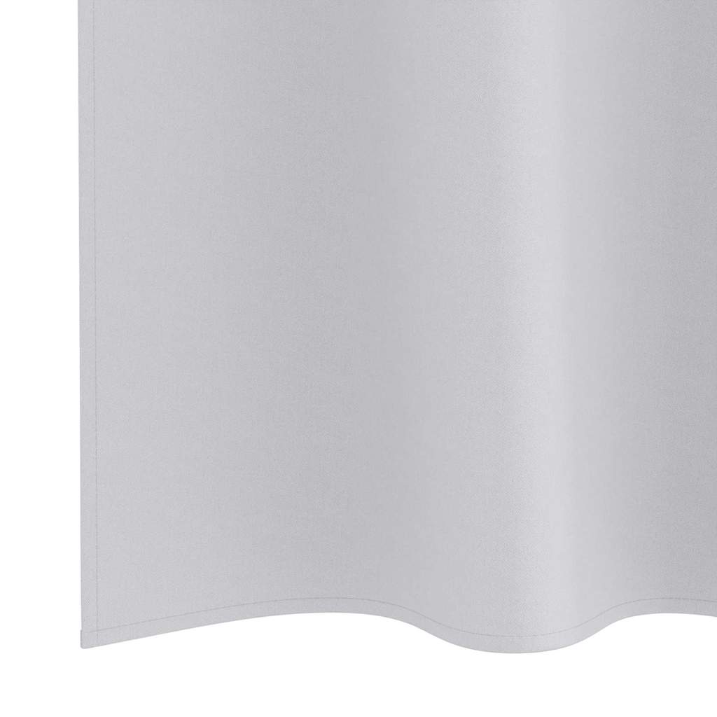 Tende Blackout con Anelli 2 pz Grigio Chiaro 260 x 140 cm