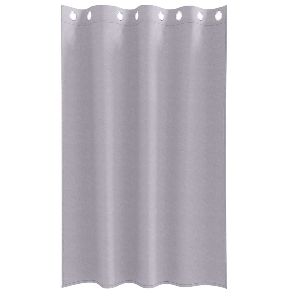Tende Blackout con Anelli 2 pz Grigio Metallico 175 x 140 cm