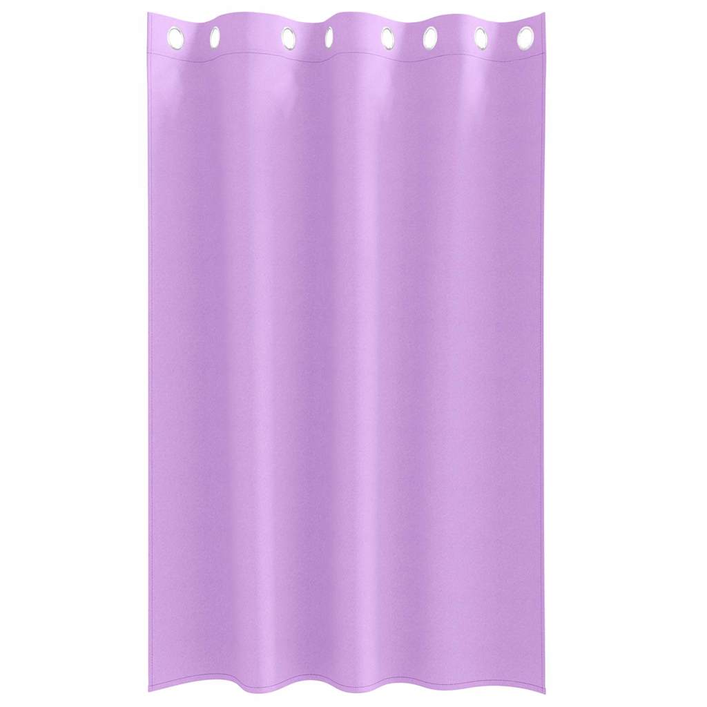 Tende Blackout con Anelli 2 pz Viola 175 x 140 cm Poliestere