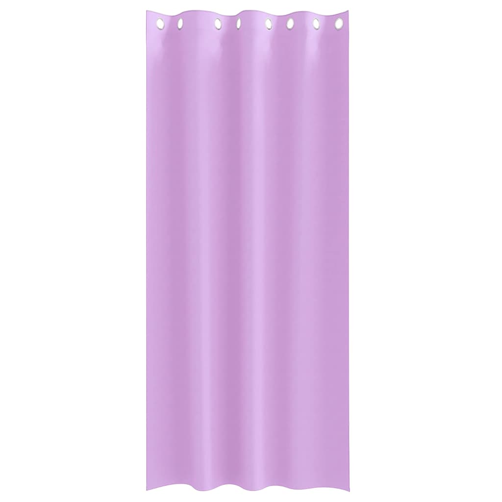 Tende Blackout con Anelli 2 pz Viola 245 x 140 cm Poliestere