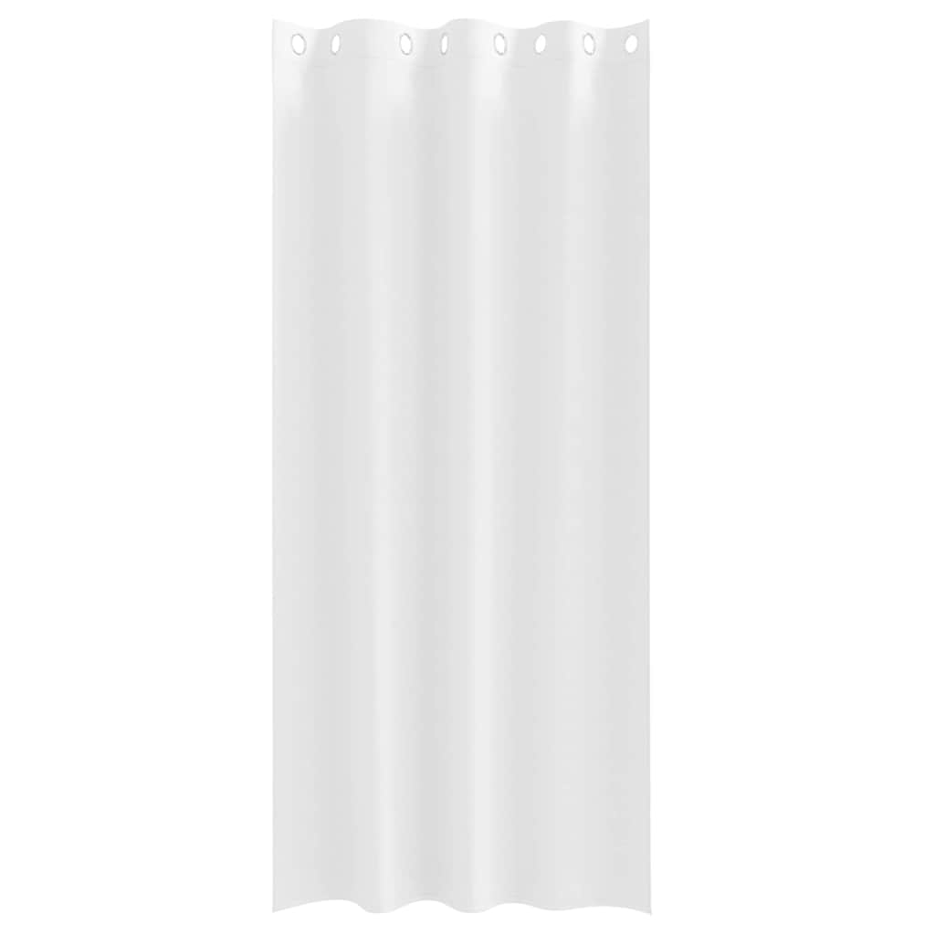 Tende Blackout con Anelli 2 pz Bianco Puro 225 x 140 cm