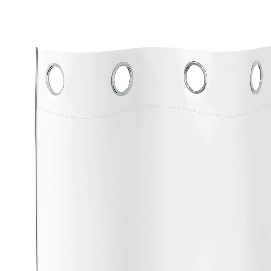 Tende Blackout con Anelli 2 pz Bianco Puro 225 x 140 cm