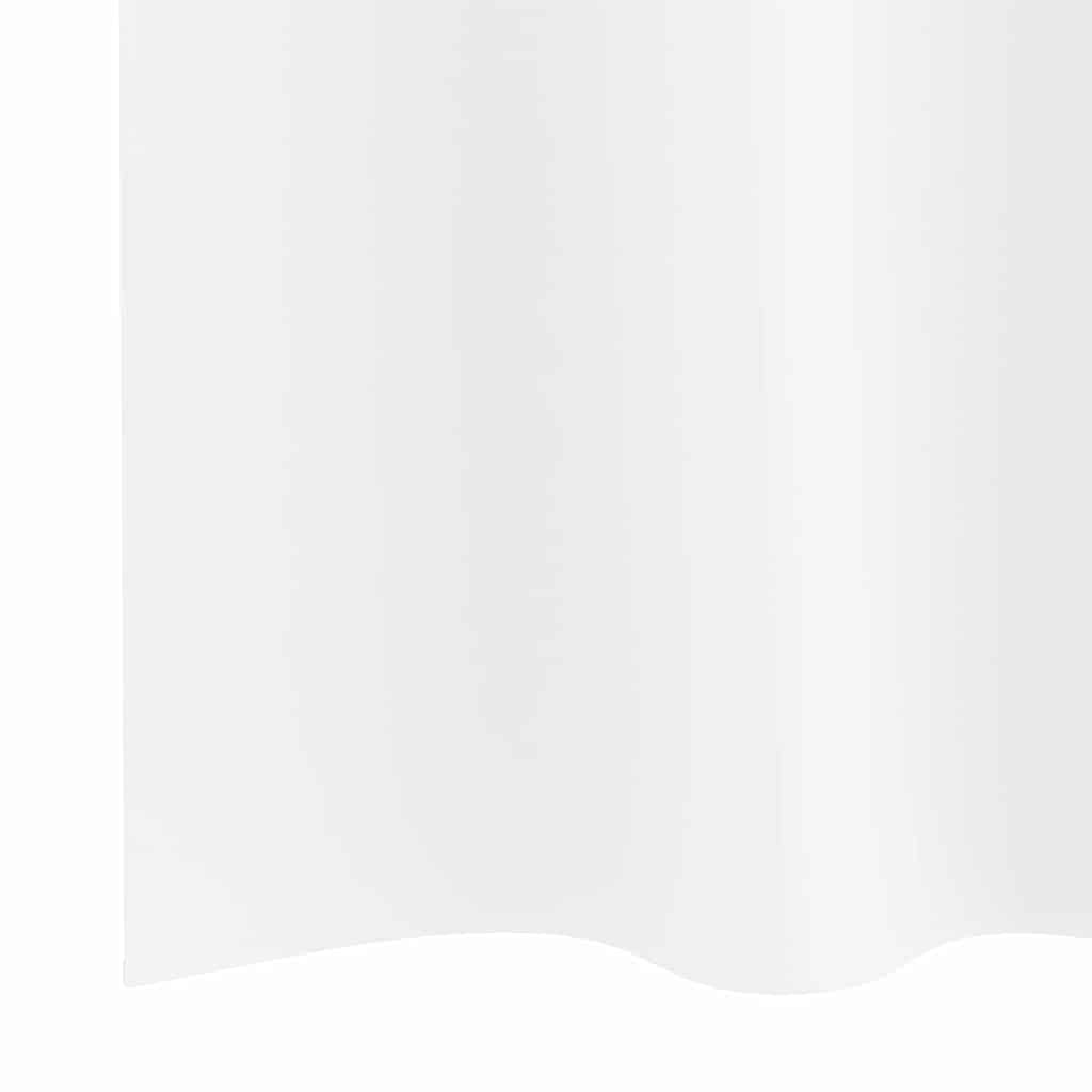 Tende Blackout con Anelli 2 pz Bianco Puro 225 x 140 cm