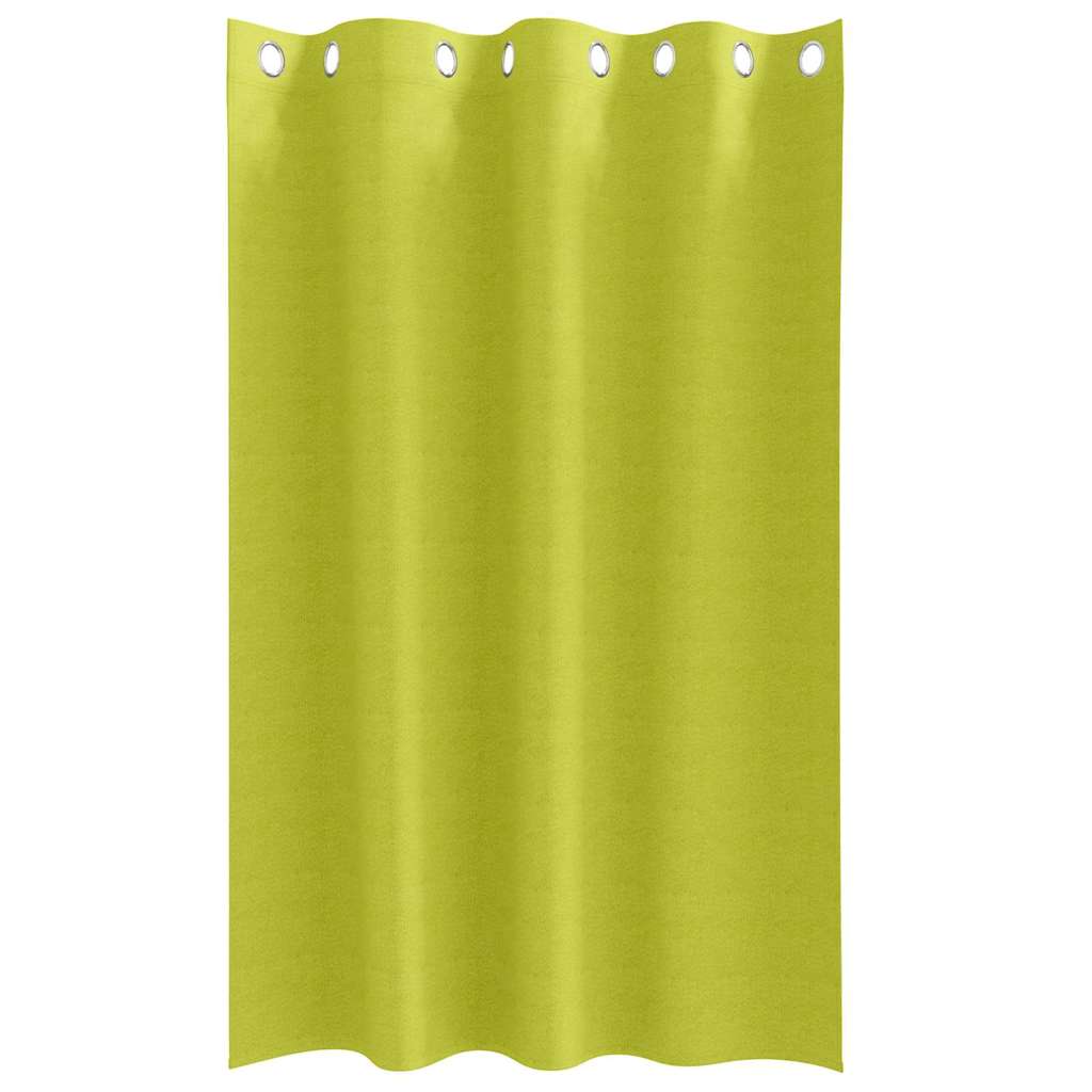 Tende Blackout con Anelli 2 pz Verde 175 x 140 cm Poliestere