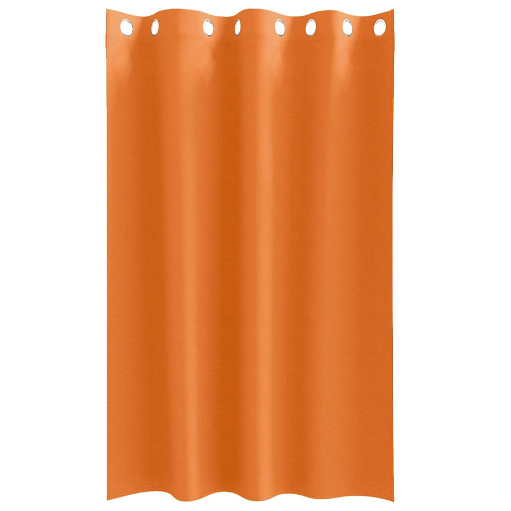 Tende Blackout con Anelli 2 pz Arancione Vivo 175 x 140 cm