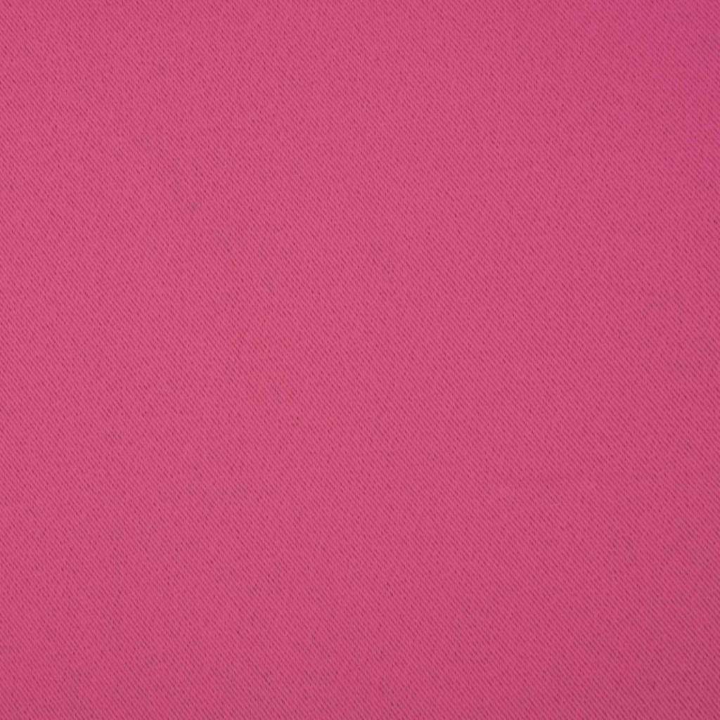 Tende Blackout con Anelli 2 pz Rosa Vivo 260 x 140 cm