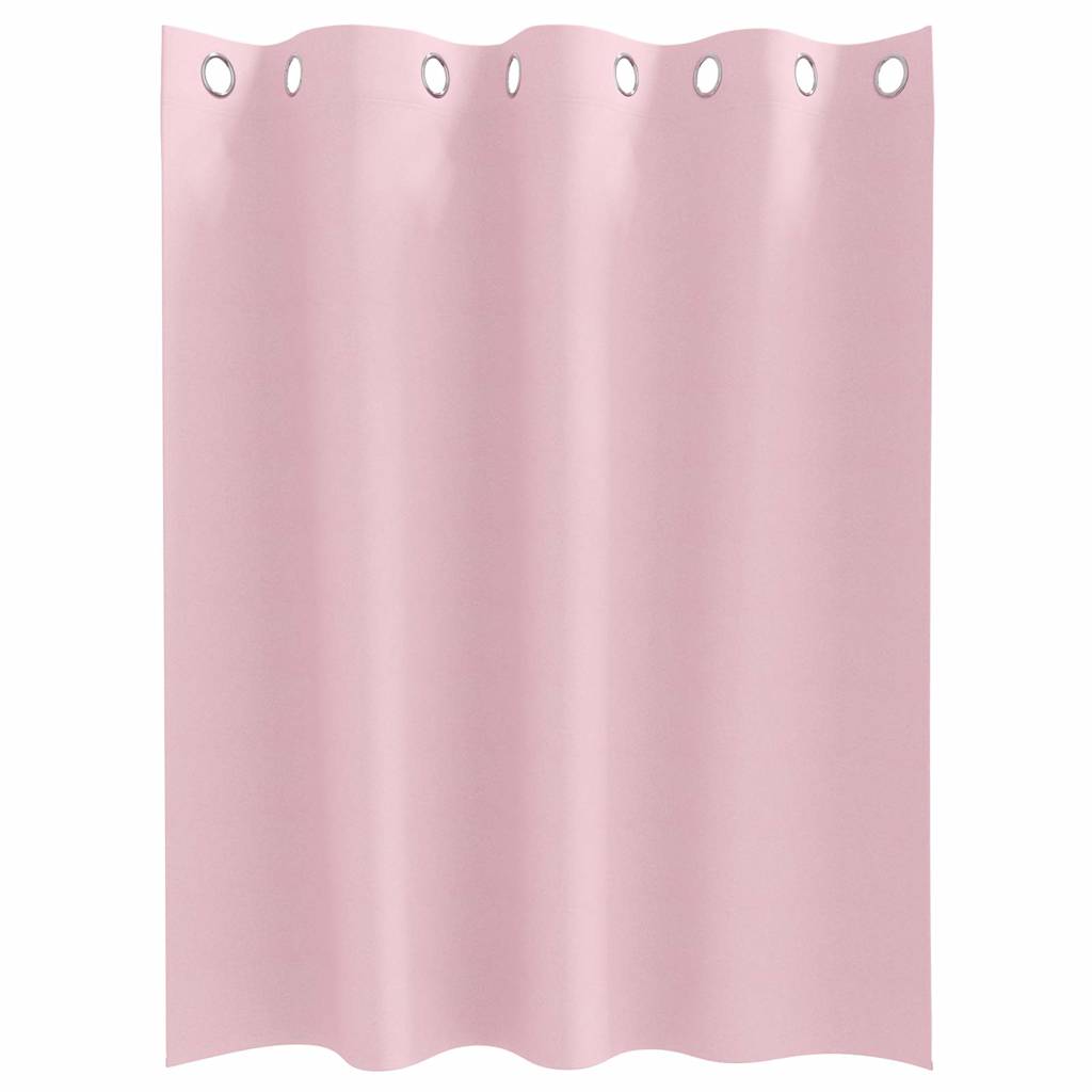 Tende Blackout con Anelli 2 pz Rosa baby 140 x 140 cm