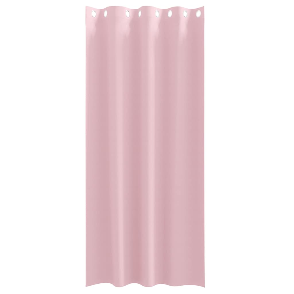 Tende Blackout con Anelli 2 pz Rosa baby 225 x 140 cm