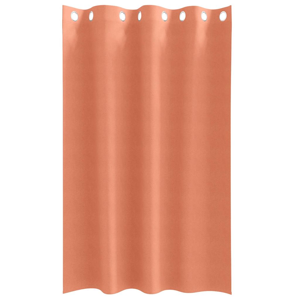 Tende Blackout con Anelli 2 pz Terracotta 175 x 140 cm
