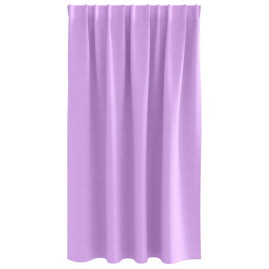 Tende Blackout con Anelli 2 pz Viola 140 x 140 cm Poliestere
