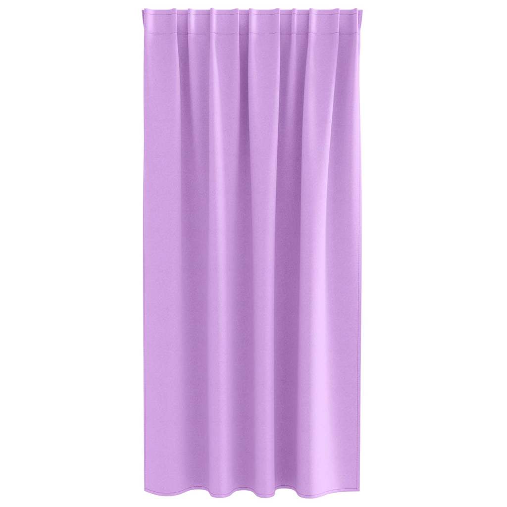 Tende Blackout con Anelli 2 pz Viola 175 x 140 cm Poliestere