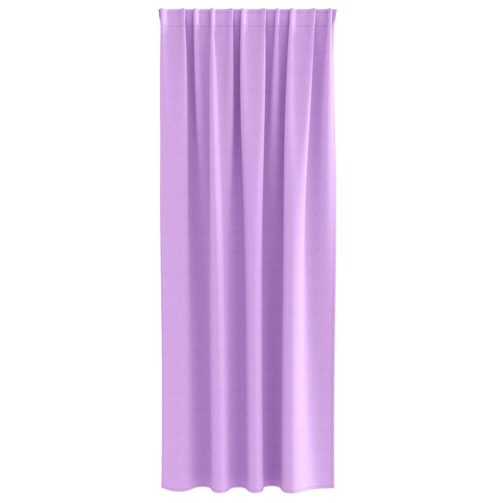 Tende Blackout con Anelli 2 pz Viola 260 x 140 cm Poliestere
