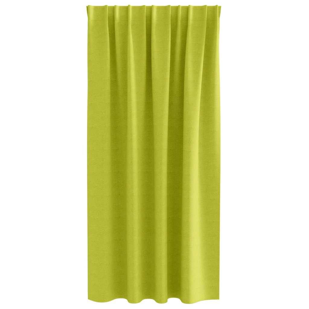 Tende Blackout con Anelli 2 pz Verde 175 x 140 cm Poliestere