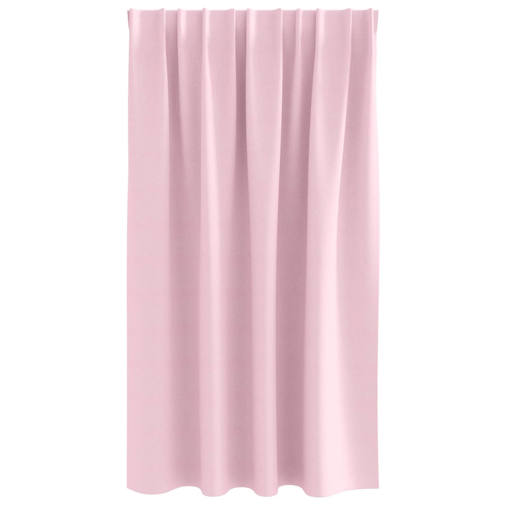 Tende Blackout con Anelli 2 pz Rosa baby 140 x 140 cm