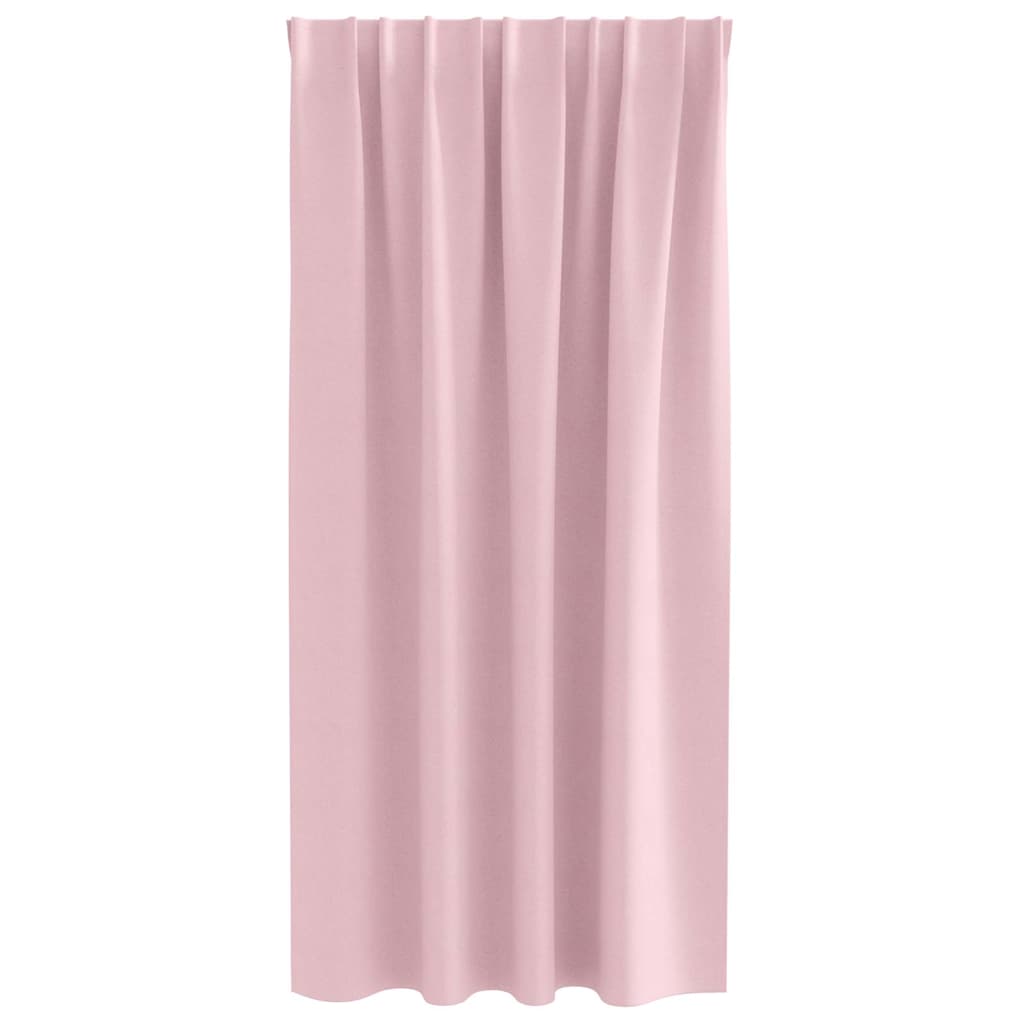 Tende Blackout con Anelli 2 pz Rosa baby 175 x 140 cm