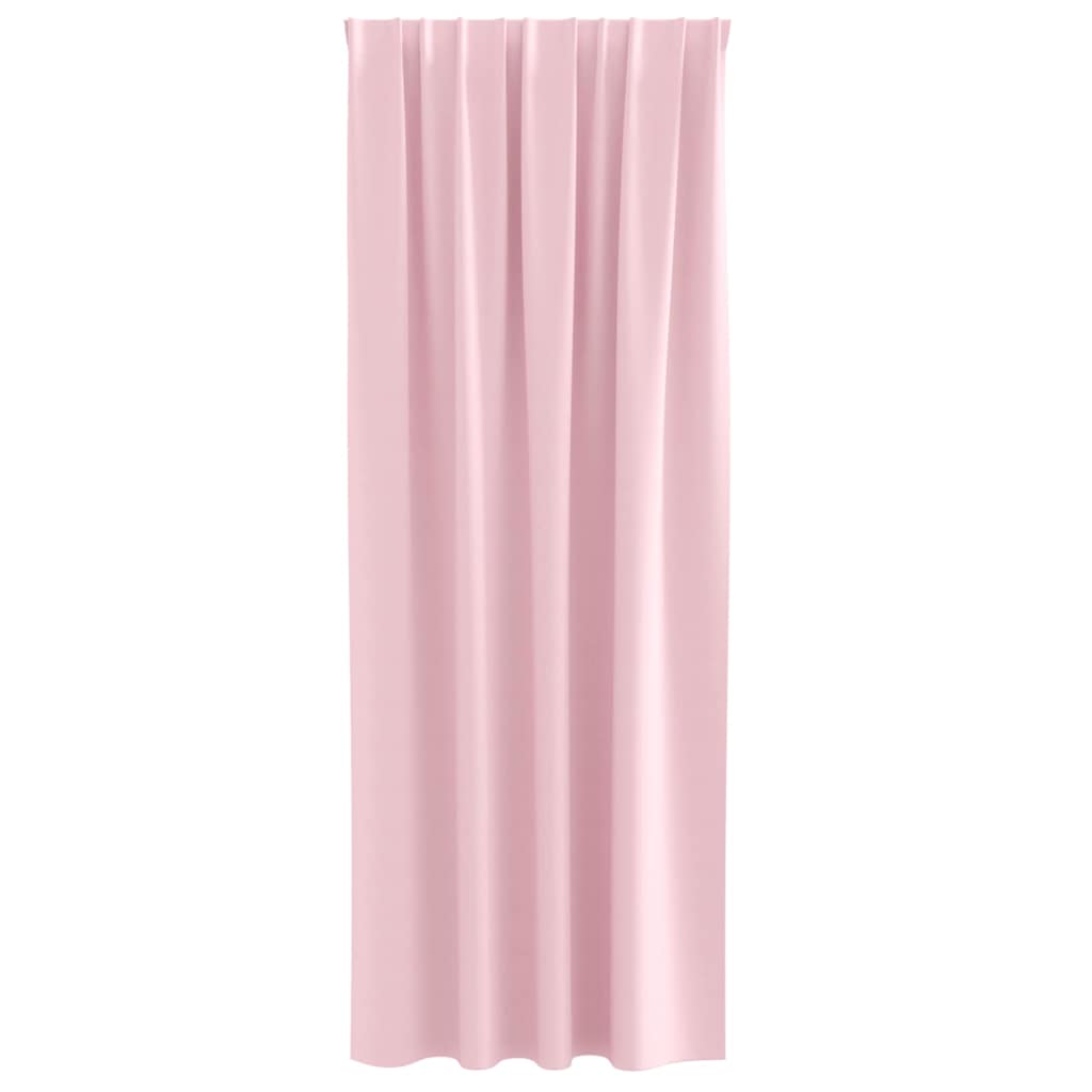Tende Blackout con Anelli 2 pz Rosa baby 225 x 140 cm