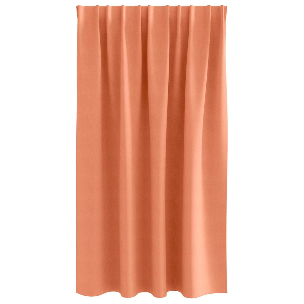 Tende Blackout con Anelli 2 pz Terracotta 140 x 140 cm