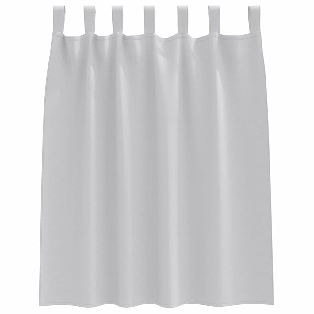 Tende Blackout con Anelli 2 pz Grigio Chiaro 140 x 140 cm
