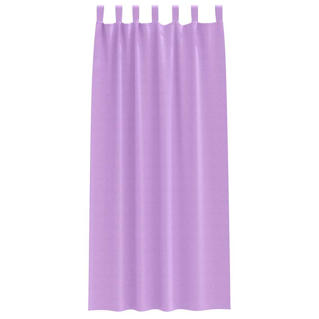 Tende Blackout con Anelli 2 pz Viola 260 x 140 cm Poliestere