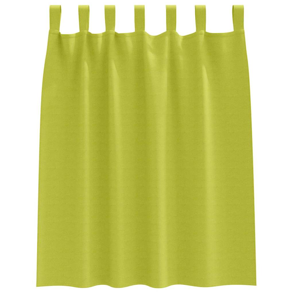 Tende Blackout con Anelli 2 pz Verde 140 x 140 cm Poliestere
