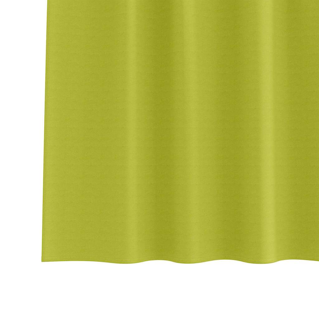 Tende Blackout con Anelli 2 pz Verde 245 x 140 cm Poliestere