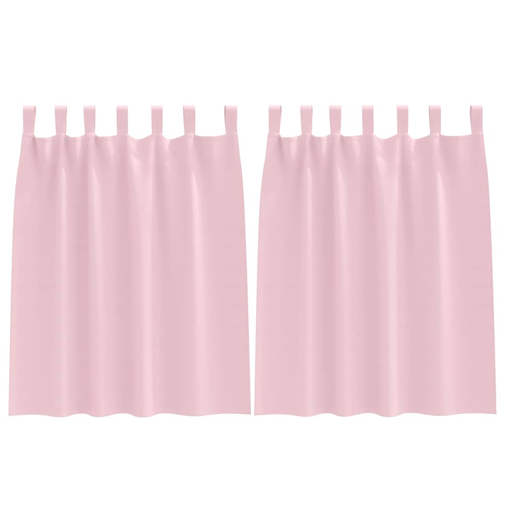 Tende Blackout con Anelli 2 pz Rosa baby 140 x 140 cm