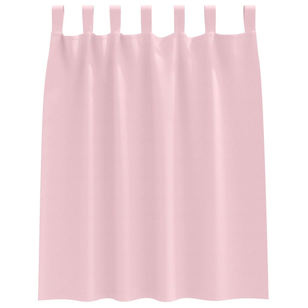 Tende Blackout con Anelli 2 pz Rosa baby 140 x 140 cm