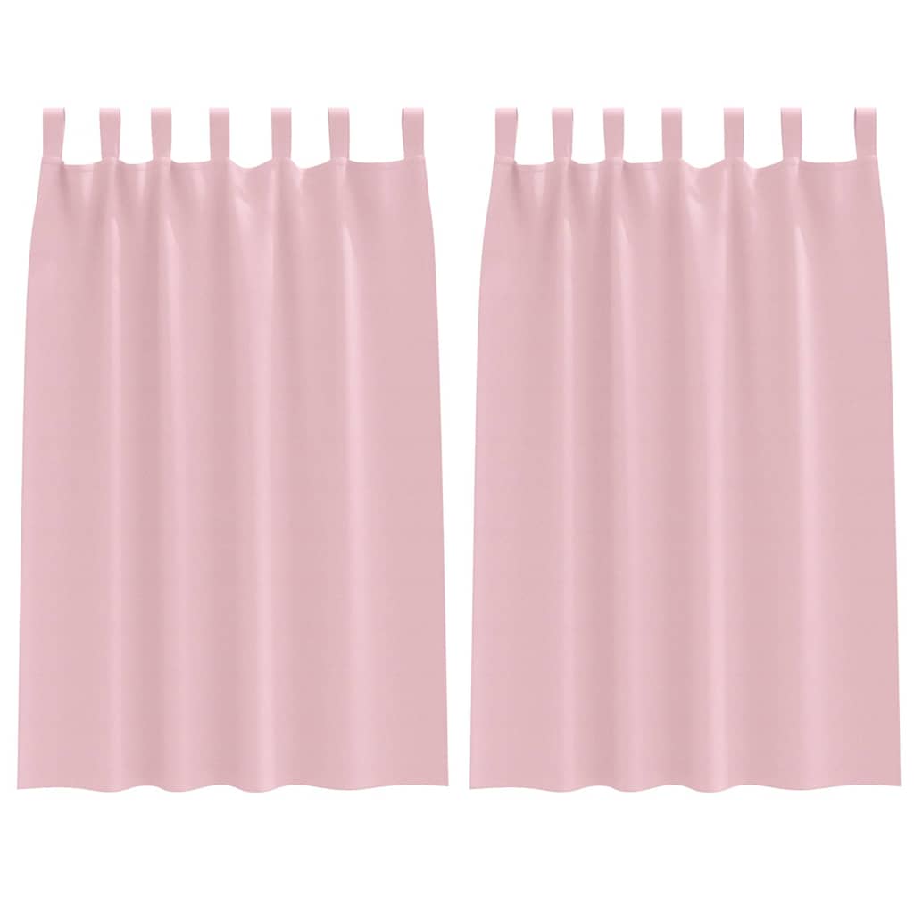Tende Blackout con Anelli 2 pz Rosa baby 175 x 140 cm