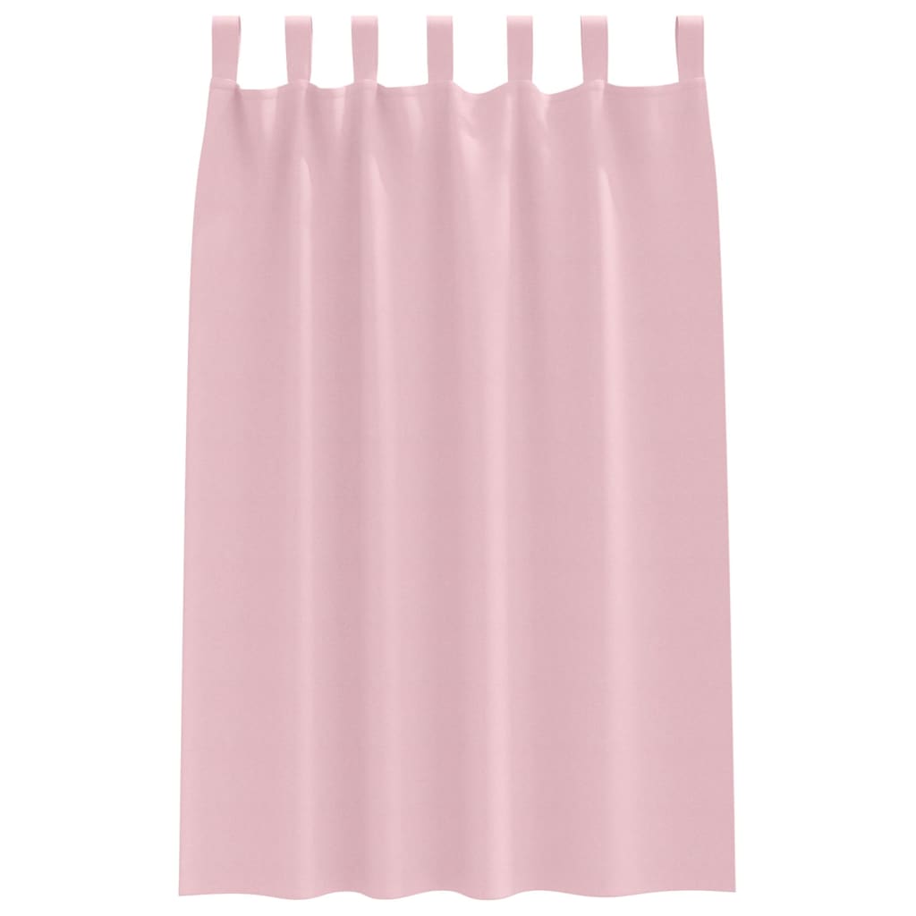 Tende Blackout con Anelli 2 pz Rosa baby 175 x 140 cm