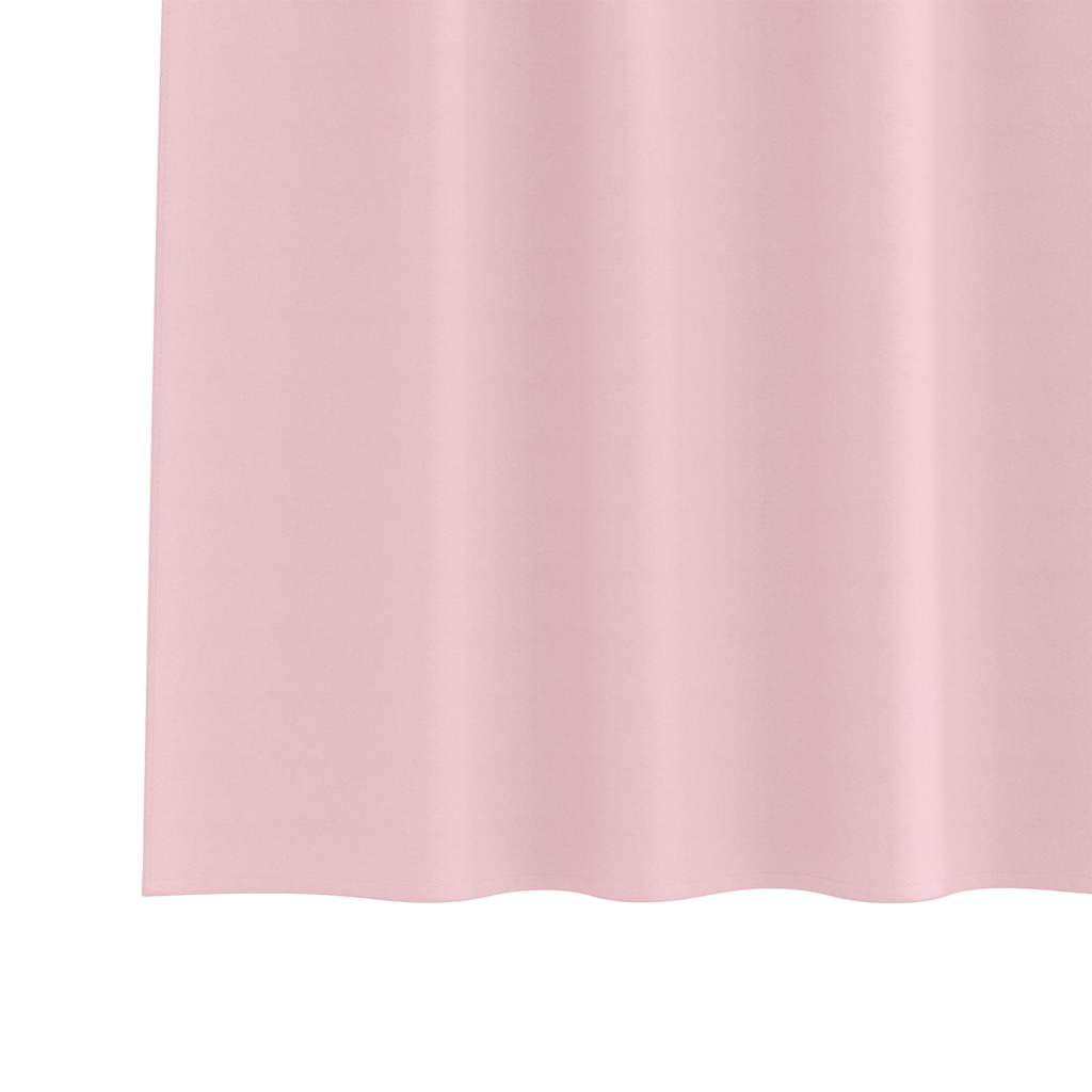 Tende Blackout con Anelli 2 pz Rosa baby 260 x 140 cm