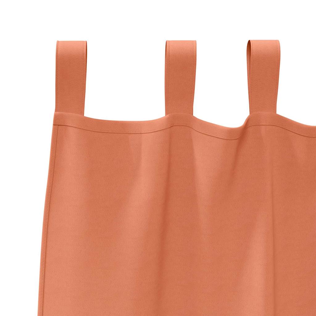 Tende Blackout con Anelli 2 pz Terracotta 225 x 140 cm