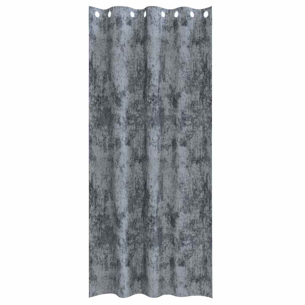 Tende in Velluto 2 pz Grigio Argento 225 x 140 cm Velluto