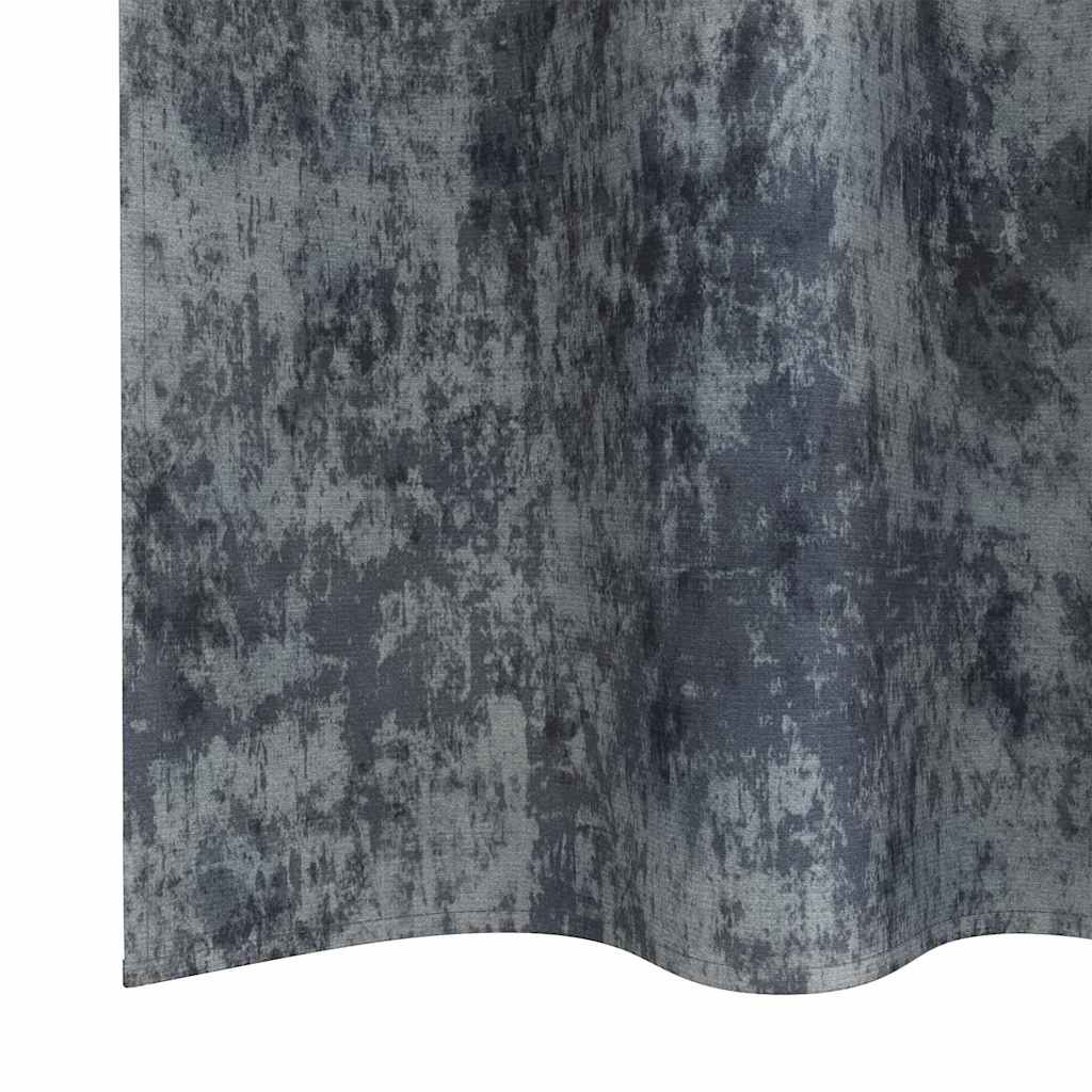 Tende in Velluto 2 pz Grigio Argento 260 x 140 cm Velluto
