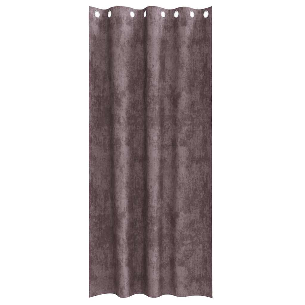 Tende in Velluto 2 pz Marrone 225 x 140 cm Velluto