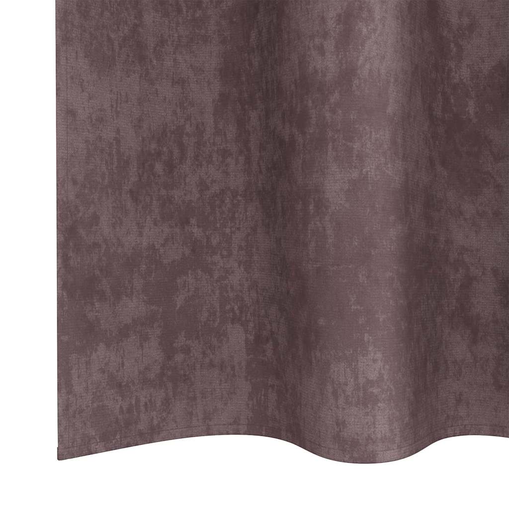 Tende in Velluto 2 pz Marrone 225 x 140 cm Velluto