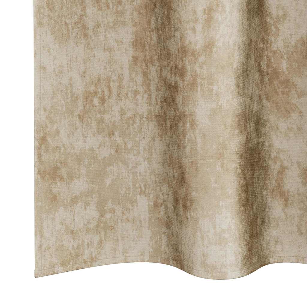 Tende in Velluto 2 pz Crema 245 x 140 cm Velluto