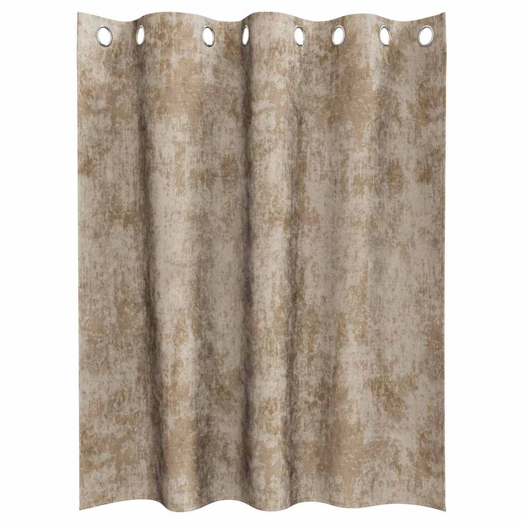 Tende in Velluto 2 pz Champagne 140 x 140 cm Velluto